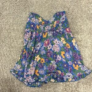 Sky to moon floral strapless mini dress